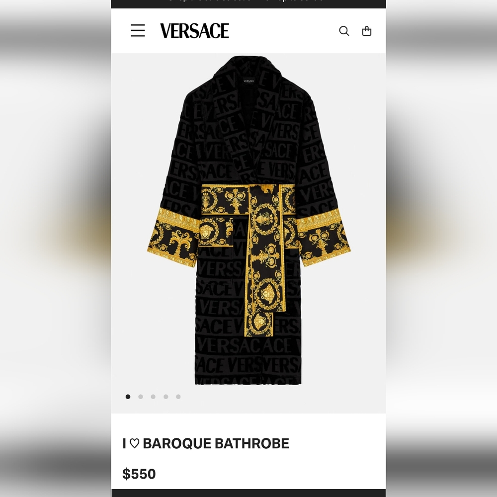 Men's Versache Baroque Bathrobe
